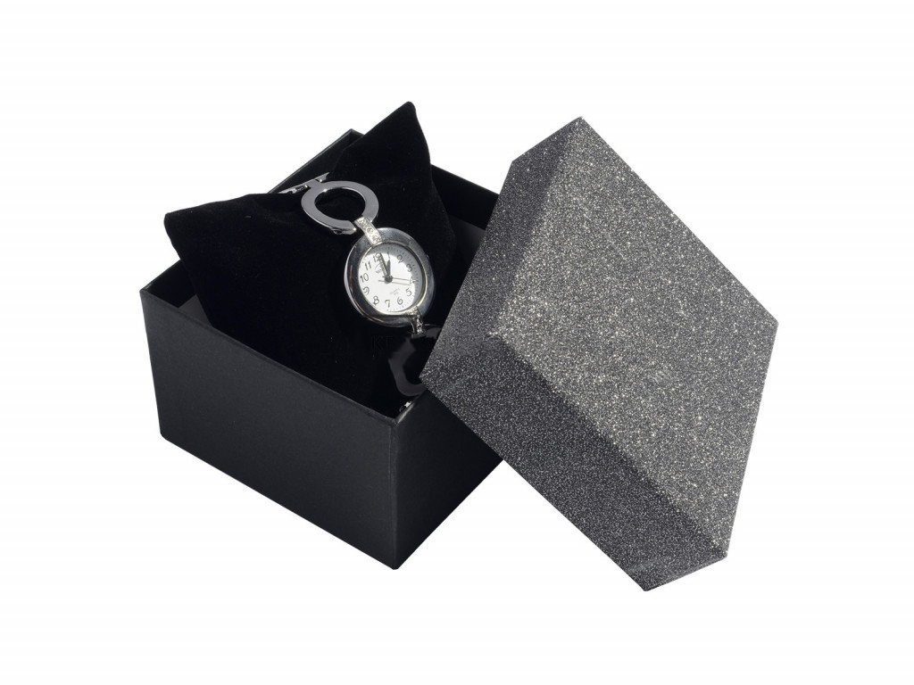 Darčeková krabička na hodinky šedá - MOŽNOSŤ GRAVÍROVANIA