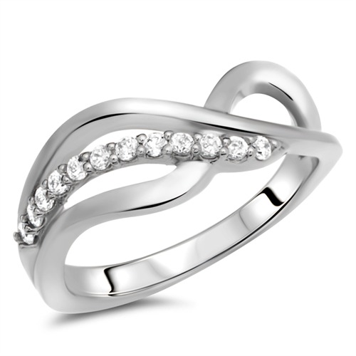 Strieborný prsteň - infinity