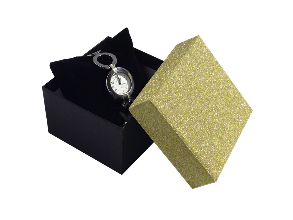 Darčeková krabička na hodinky zlatá - MOŽNOSŤ GRAVÍROVANIA